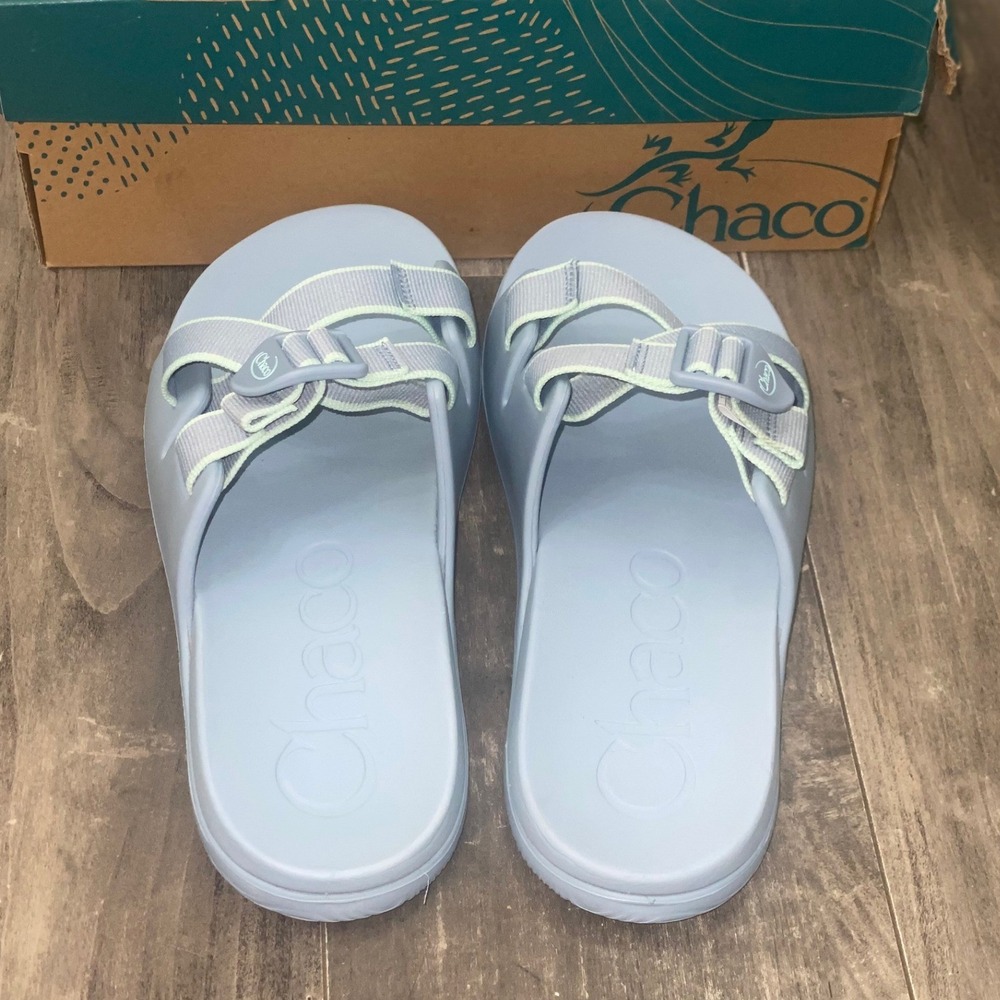 Chaco Chillos Slide Sandal Light Blue Womens 8 LUVSEAT Arch Support Casual Sport - Picture 4 of 9
